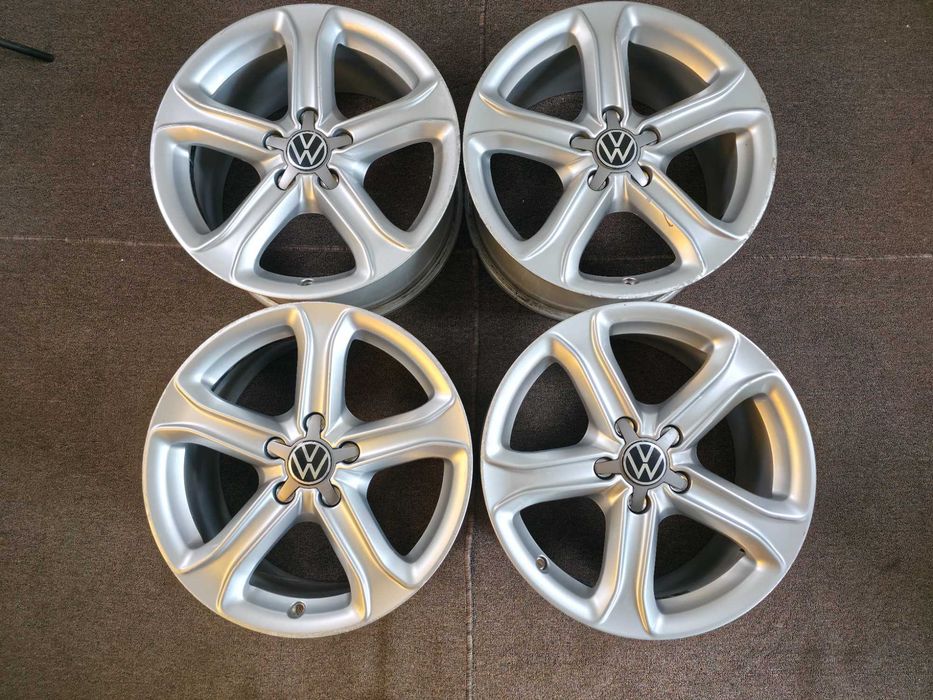 4 Jante Aliaj 5x112 17'' OE VW Golf Passat Touran Tiguan Sharan Caddy T-Roc / Skoda Octavia Yeti Superb Kodiaq Karoq