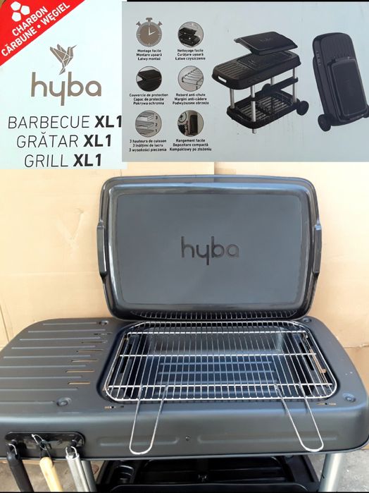 GRĂTAR Hyba XL1 cu roti NOU + BONUS - 295 Lei