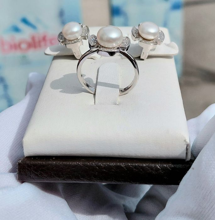 Комплекты Серебро 925. Жемчуг.