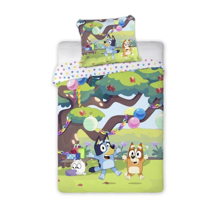Детски спален комплект от 2 части Bluey Garden Party Блуи, за кошарa/малко легло