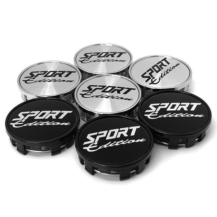 капачки за джанти sport универсални сребристи или черни 60мм / 58 ...