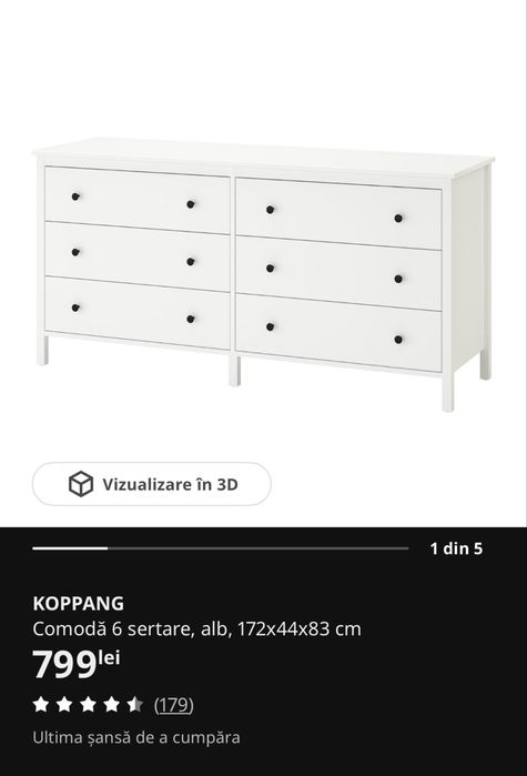 Comoda Ikea Koppang 6 sertare