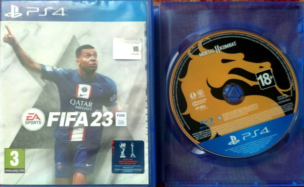 Игры ps4 ps5 fifa23 mortal 11