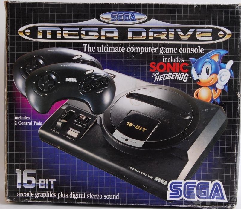 Игровая телевизионная приставка(консоль)Sega Mega Drive-Сега
