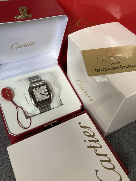 Cartier santos white dial