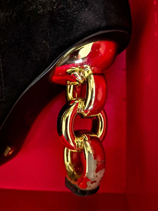 Велурени боти Kat Maconie с нестандартен висок ток, модел Toni, 37