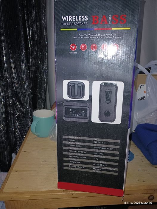 Колонка с микрофоном BLUETOOTH