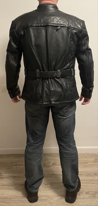 Geacă moto piele AJS -nouă