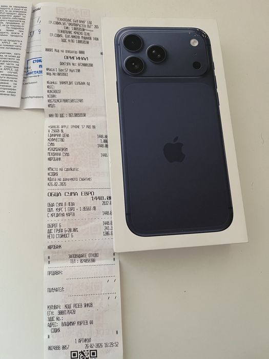 Iphone 17pro мах 256GB