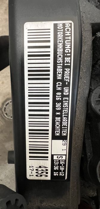 Двигател 1.6TDi CLH  VW AUDI Skoda Seat