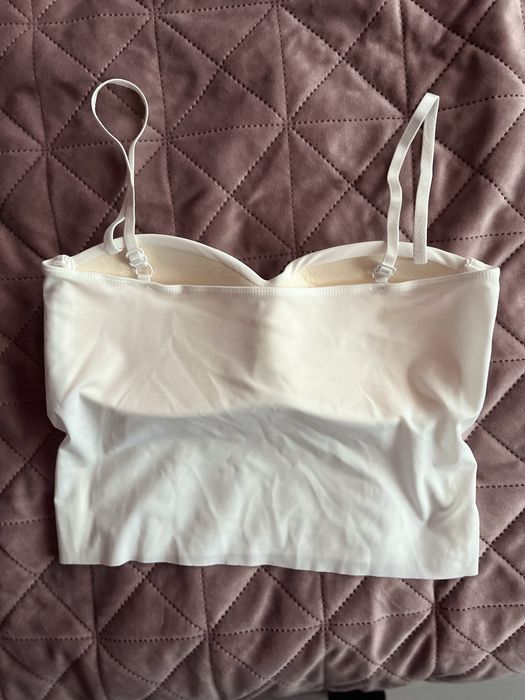 Елегантно бюстие, бял цвят, универсален размер