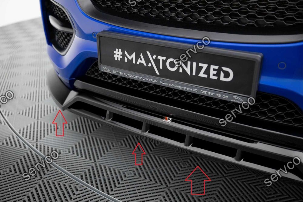 Pachet Set Splitter Exterior Lip Prelungiri Body kit tuning Jaguar F-Pace R-Sport Mk1 2016-2020 v1 - Maxton Design