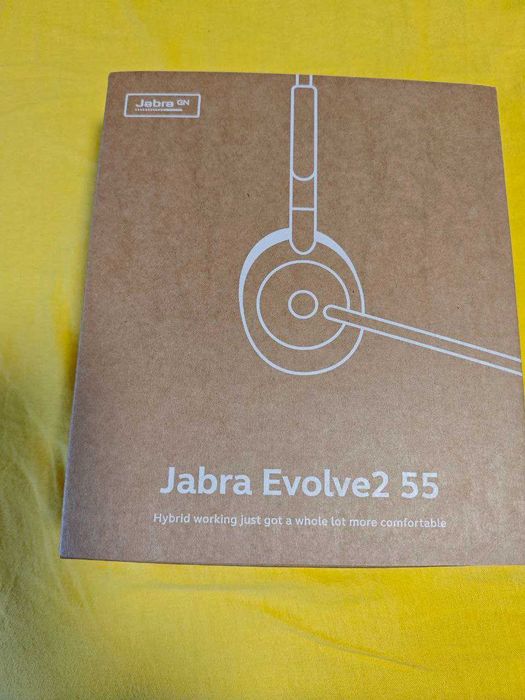 Casti PC wireless cu microfon Jabra Evolve2 55, USB-C, Negru