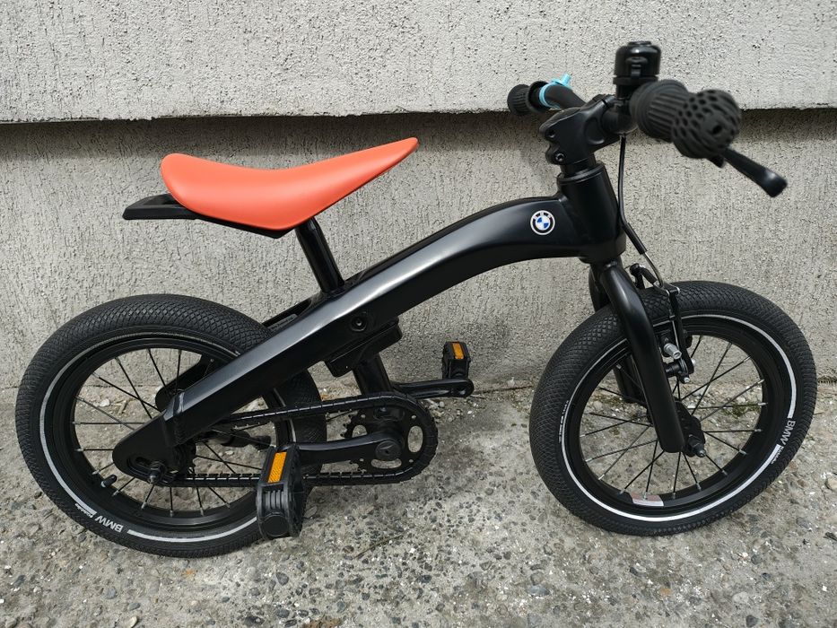 Bicicletă copii BMW Kidsbike 14 Zoll 2 in 1 negru model 2021