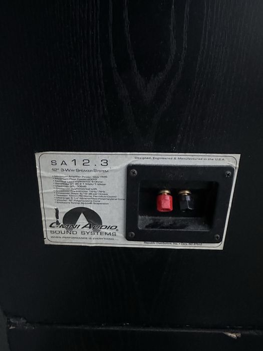 Boxe OMNI AUDIO SA12.3 + stație EMERSON