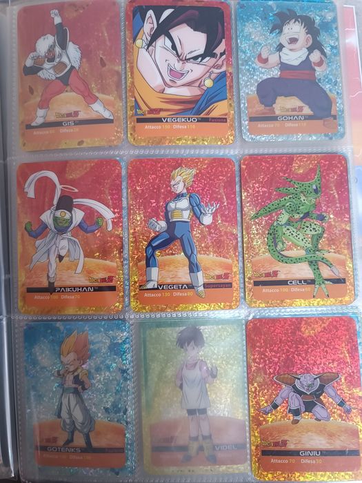 Dragon BallZ cartonașe colecției