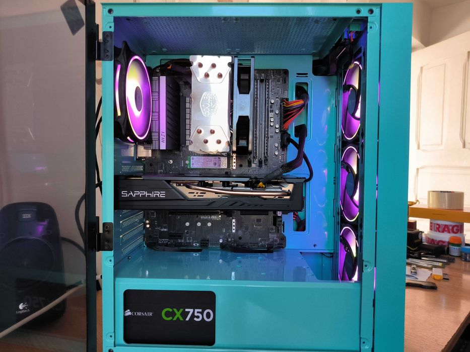 Unitate PC GAMING i7 11700KF 5GHz/16GB DDR4/RX5700 8GB GDDR6/SSD NVMe 256/HDD 1TB