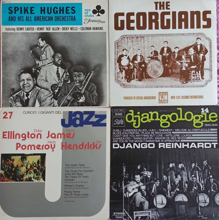 Vinil Elvis, Belafonte, Django Reinhardt, Sinatra, Dorsey, Armstrong