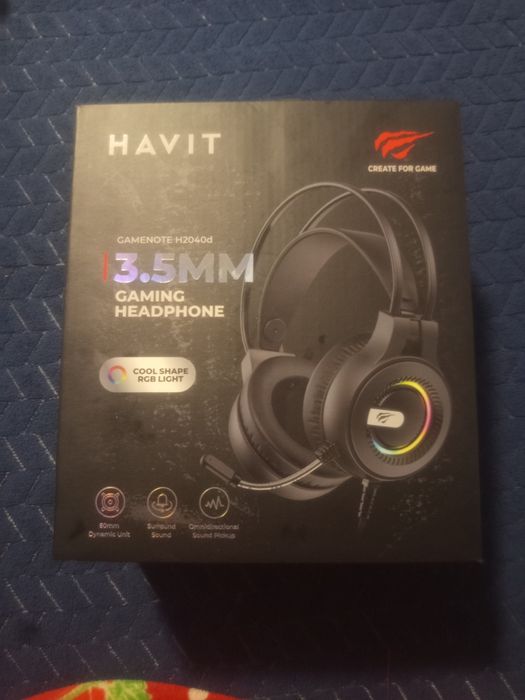 vând căști gaming havit gamenote h2040d, cumpărate de pe PC garage.