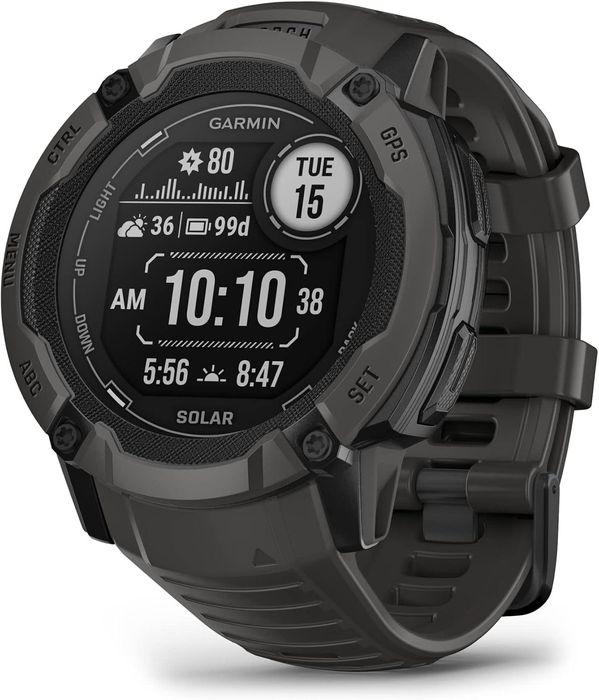 Smartwatch Garmin Instinct 2X Solar, 50mm, GPS, Android/iOS,negru,sigilat