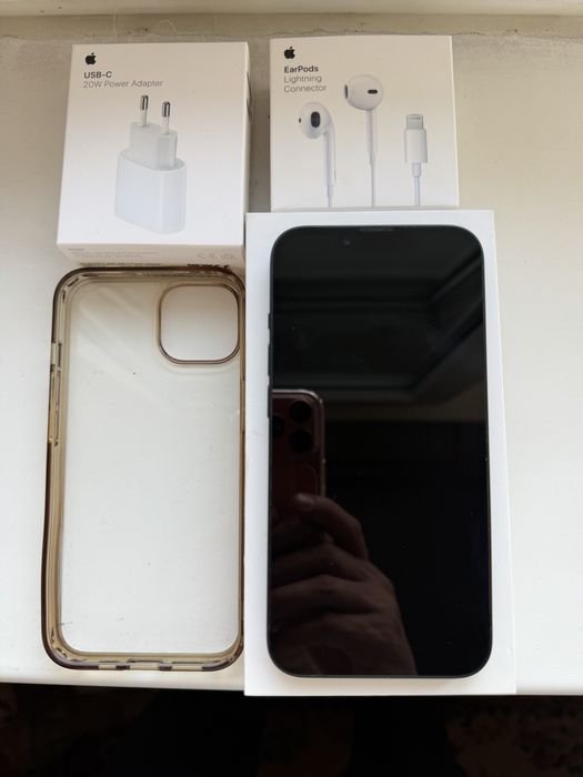 Iphon 14 Midnight  Neverlock 128GB Stare Foarte Buna Cu Cutie Si Accesorii