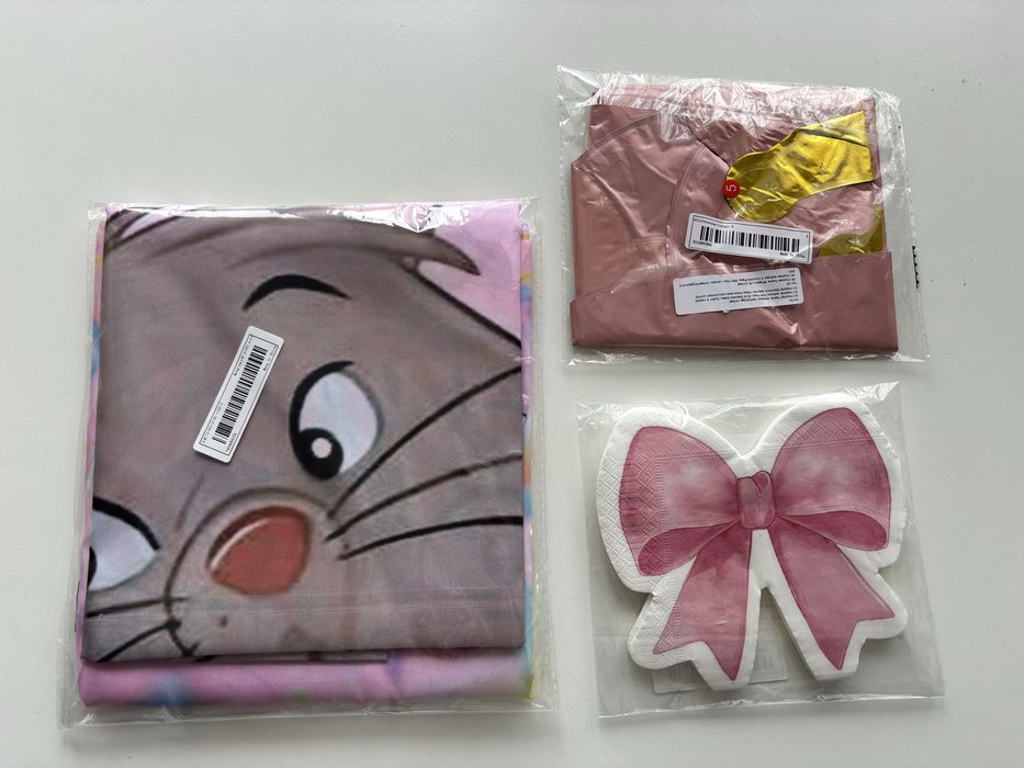 Украса за детски рожден ден с коте Мари от Аристокотки за момиче