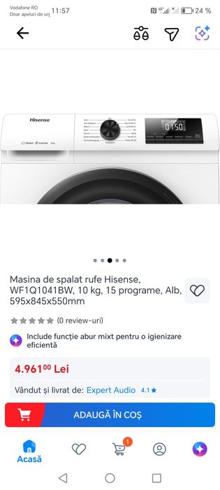 Masina de spalat rufe Hisense