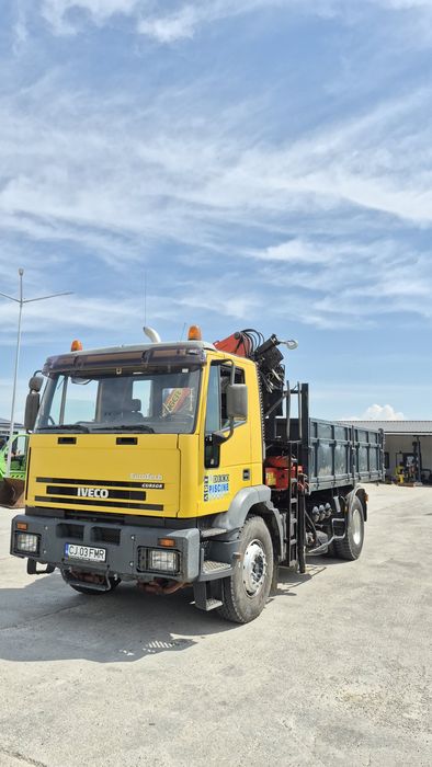 Iveco 190E31 basculabil cu macara