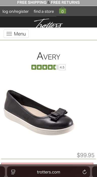 Trotters, Avery. Кожаные слипоны из США. Ориг. Разм 39 широкий.