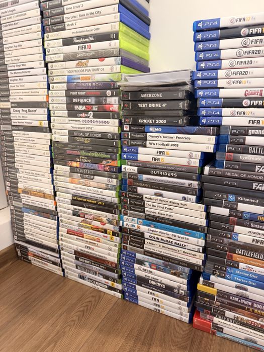Lot 409 jocuri video originale PS1 PS2 PS3 PS4 PS5 PSP Wii DS Xbox