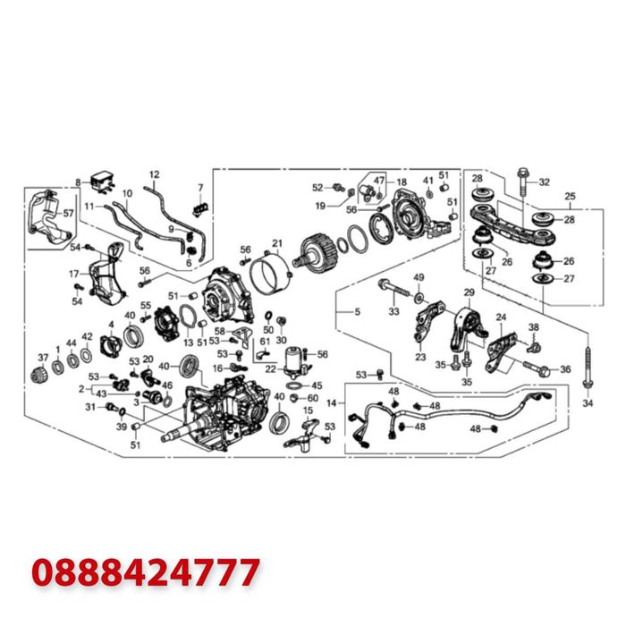 Заден диференциал - Honda CR-V 1.6 i-DTEC 4x4 - (2015 г.+)