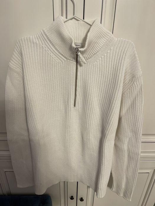 Pulover alb marimea XXL