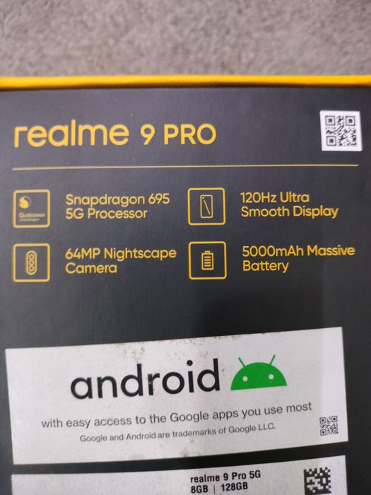 Realme 9Pro 5G 8Gb/128Gb Lcd Amoled Snapdragon 695