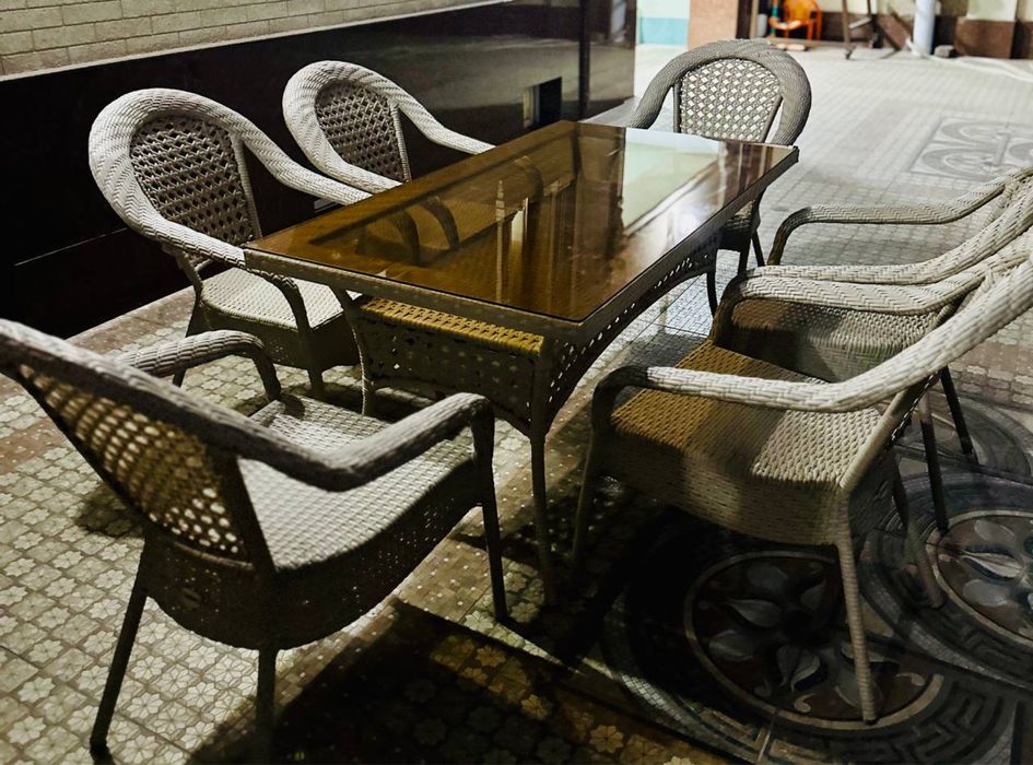 Красивая плетенная мебель