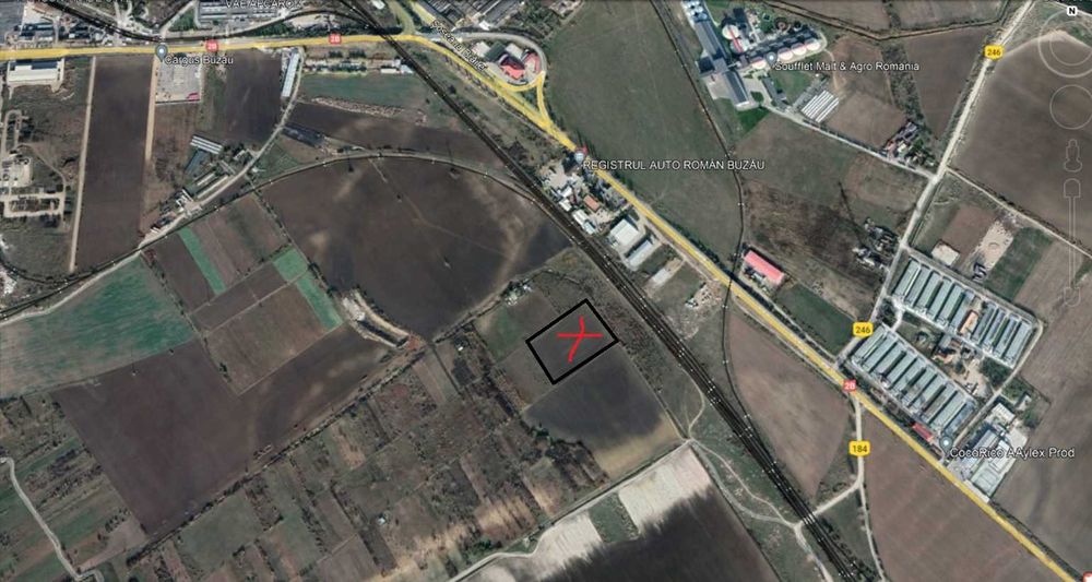 Teren mun Buzau 8500 Mp langa autostrada