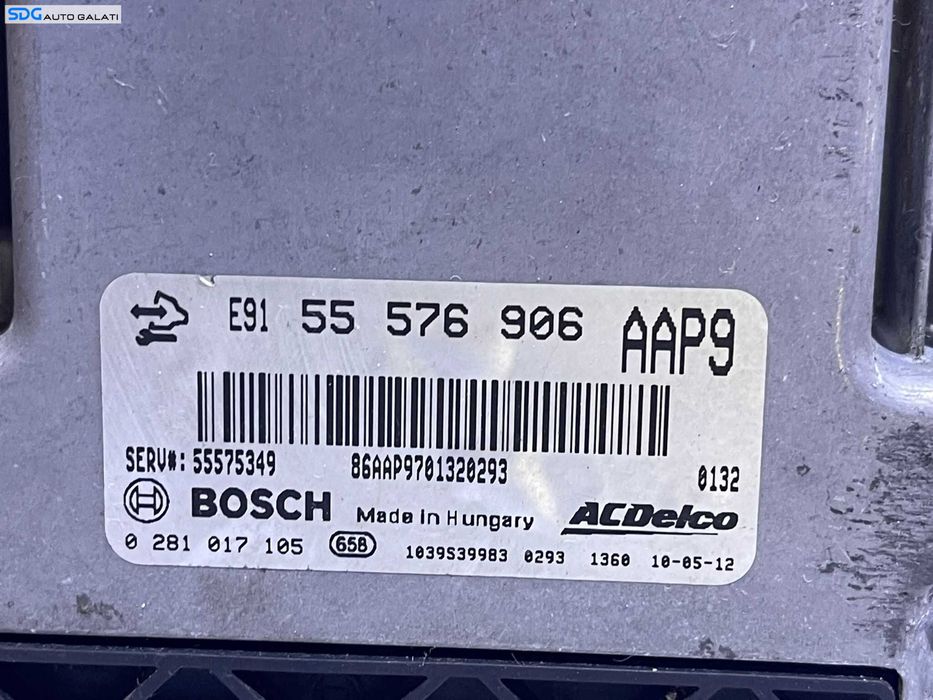 ECU Calculator Motor Opel Insignia 2.0 CDTI 2008 - 2017 Cod 55576906 0281017105