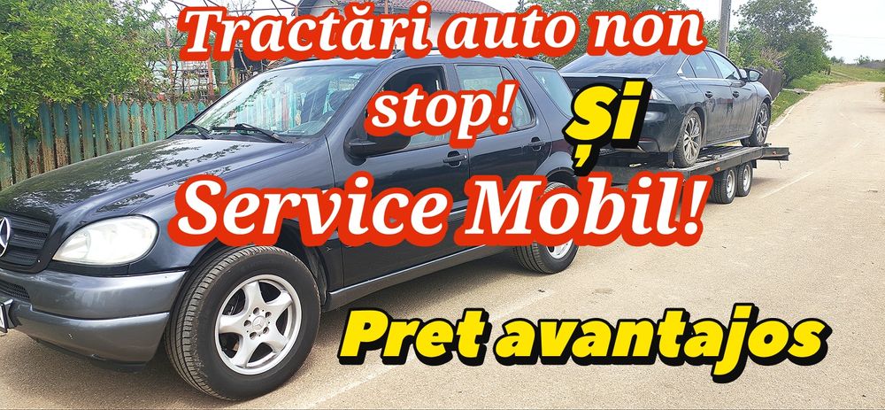 Tractari Auto / Asistenta rutiera / platforma Non Stop / service mobil