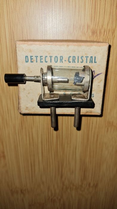 Detector cristal, galena, radio, romanesc, rar, colectie, comunism