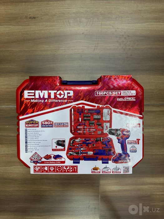 Emtop Емтоп Nabor Набор Shurupovert nabor Шуруповерт набор drel Дрел