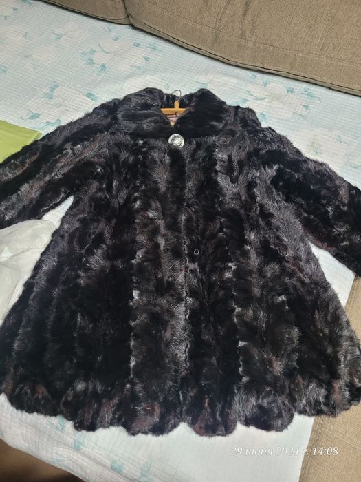 Шуба из лапок норки