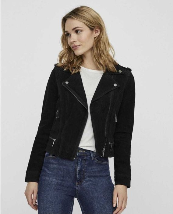 Дамско яке от естествен велур