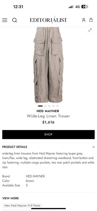 pantaloni cargo in hed mayner noi s lux super pret