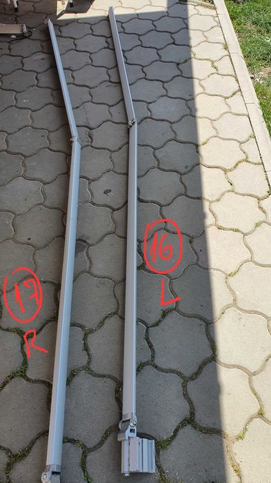 Brate,  tije ,  suporti  pentru marchize Fiamma, Thule Omnistore , etc