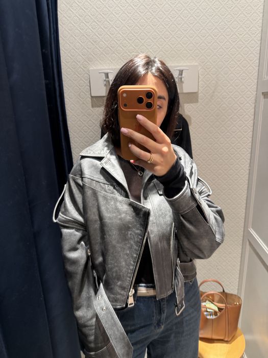 Geaca piele naturala model Manokhi