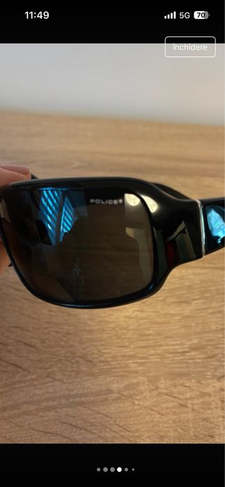 Ochelari de soare Police, negru, cu etui Police
