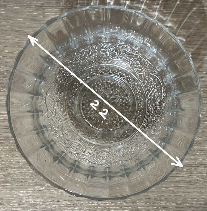 Салатник из ударопрочного стекла