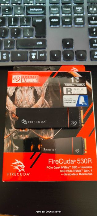SSD Seagate Firecuda 530R Heatsink 1TB PCI Express 4.0 x4 M.2 2280 nou garantie