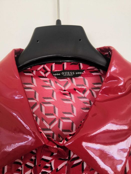 Guess финна риза дамска с кожена яка, размер s