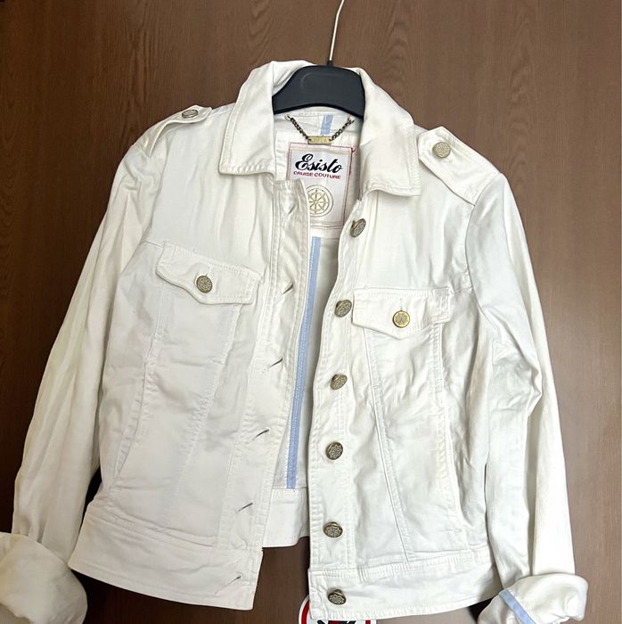 Geaca de blugi alba S