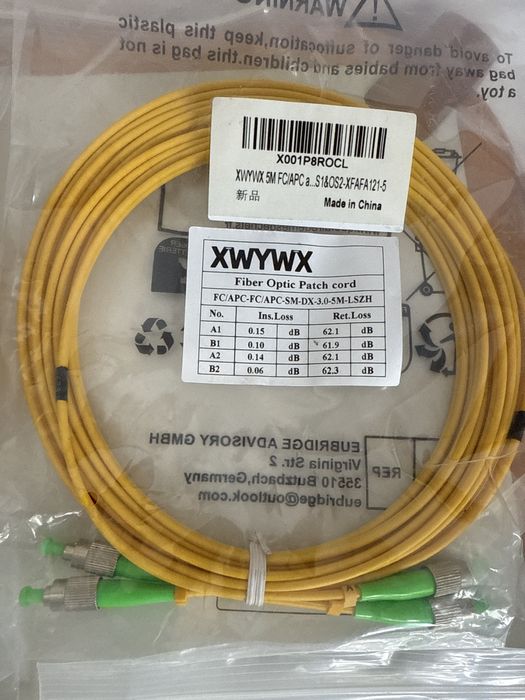 Cablu patch fibră optică 5m OM2 SX DX LSZH 3.0mm,duplex,LC FC SC ST